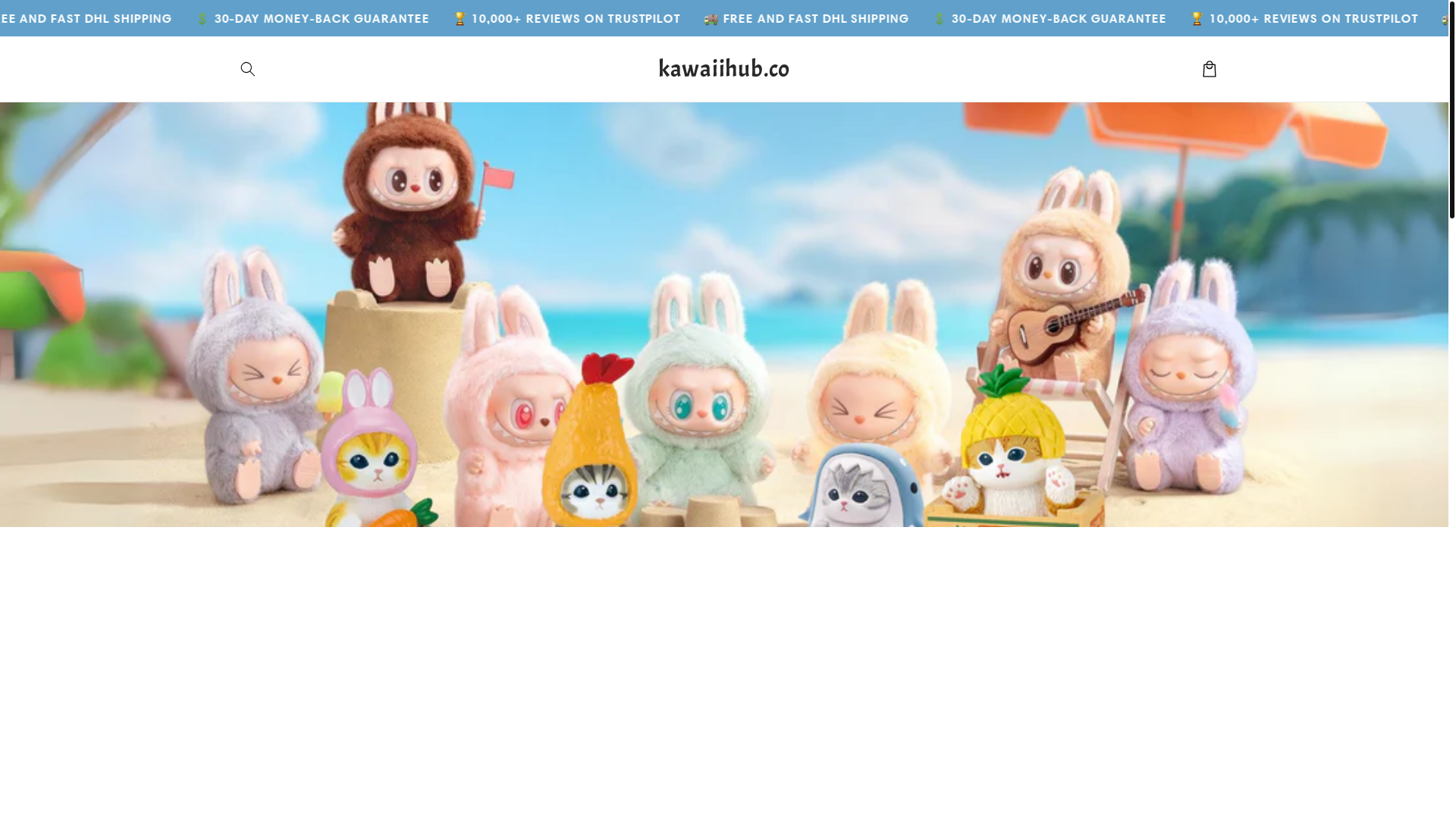website screenshot of https://kawaiihub.co/