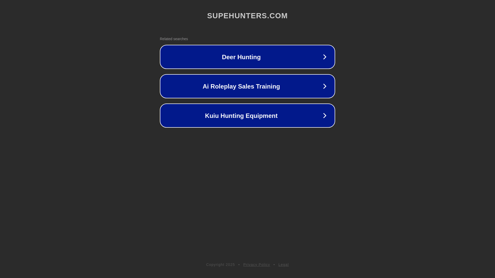 website screenshot of https://supehunters.com/