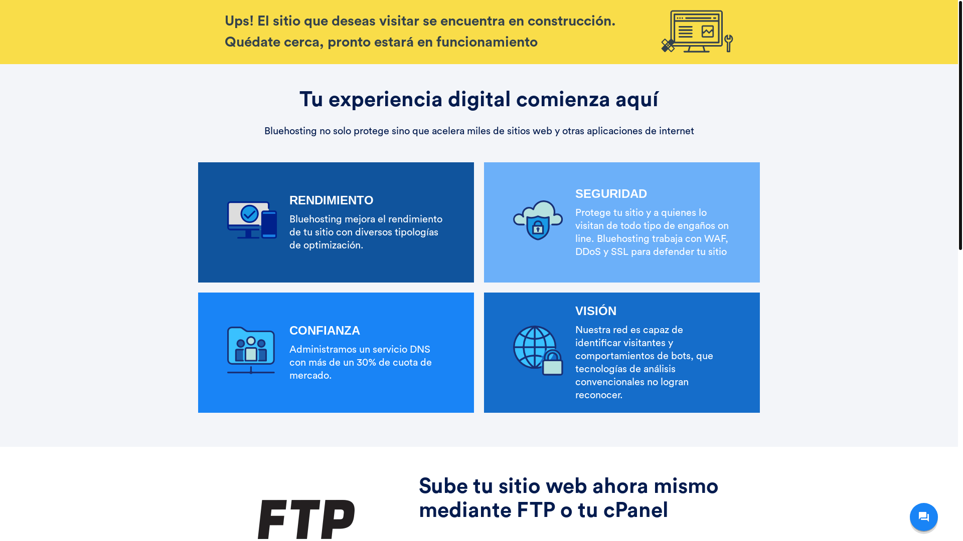 website screenshot of https://hpcasesorias.cl/