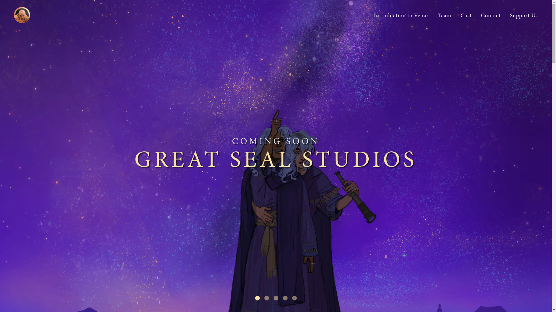 website screenshot of https://great-seal-studios-website.pages.dev/