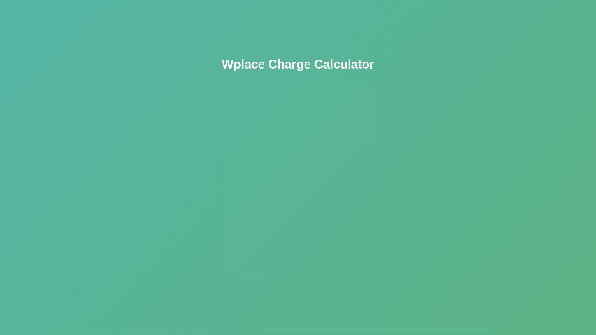 website screenshot of https://wplace-charge-calculator.pages.dev/