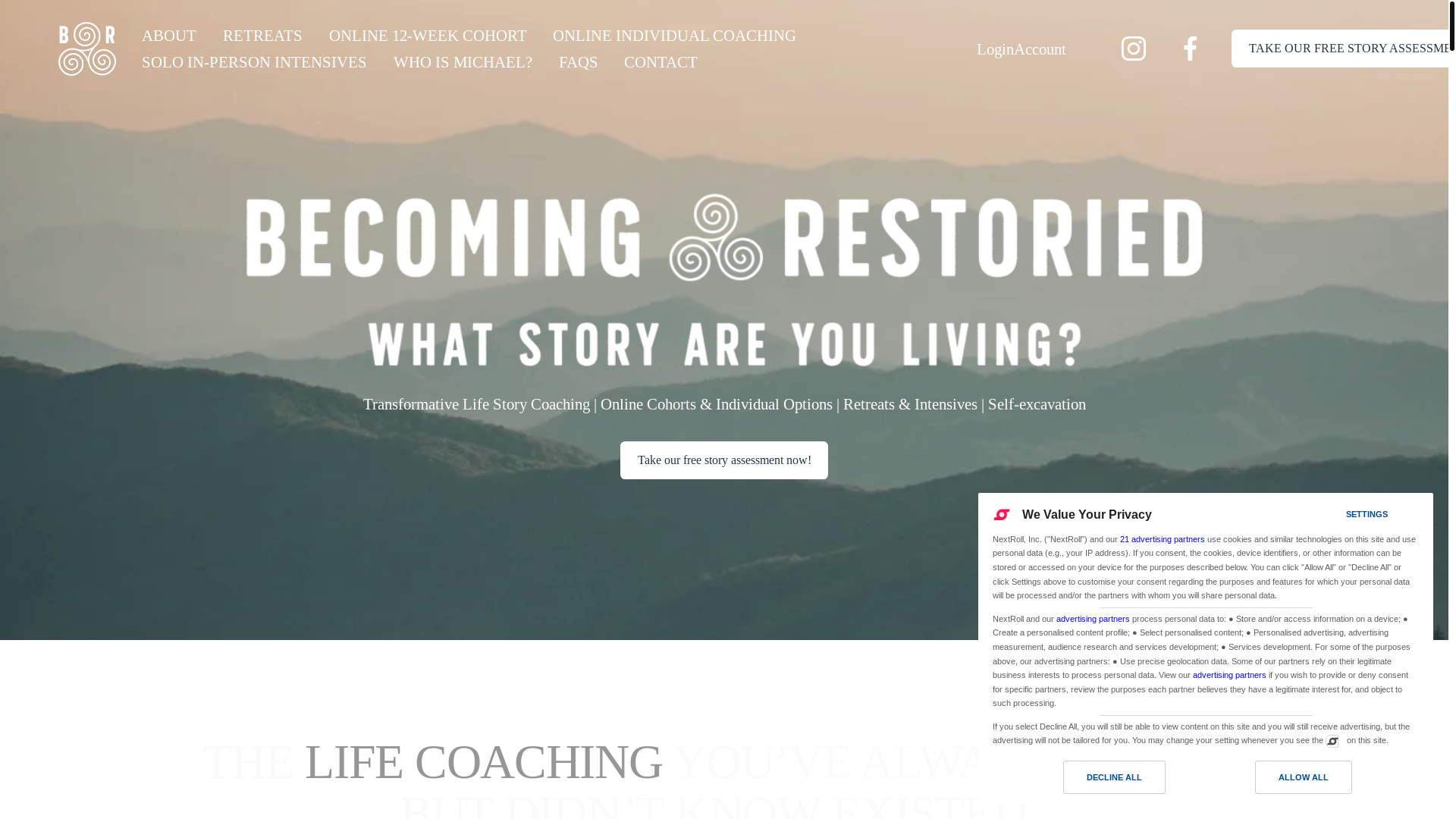 website screenshot of https://thewildwayretreat.com/