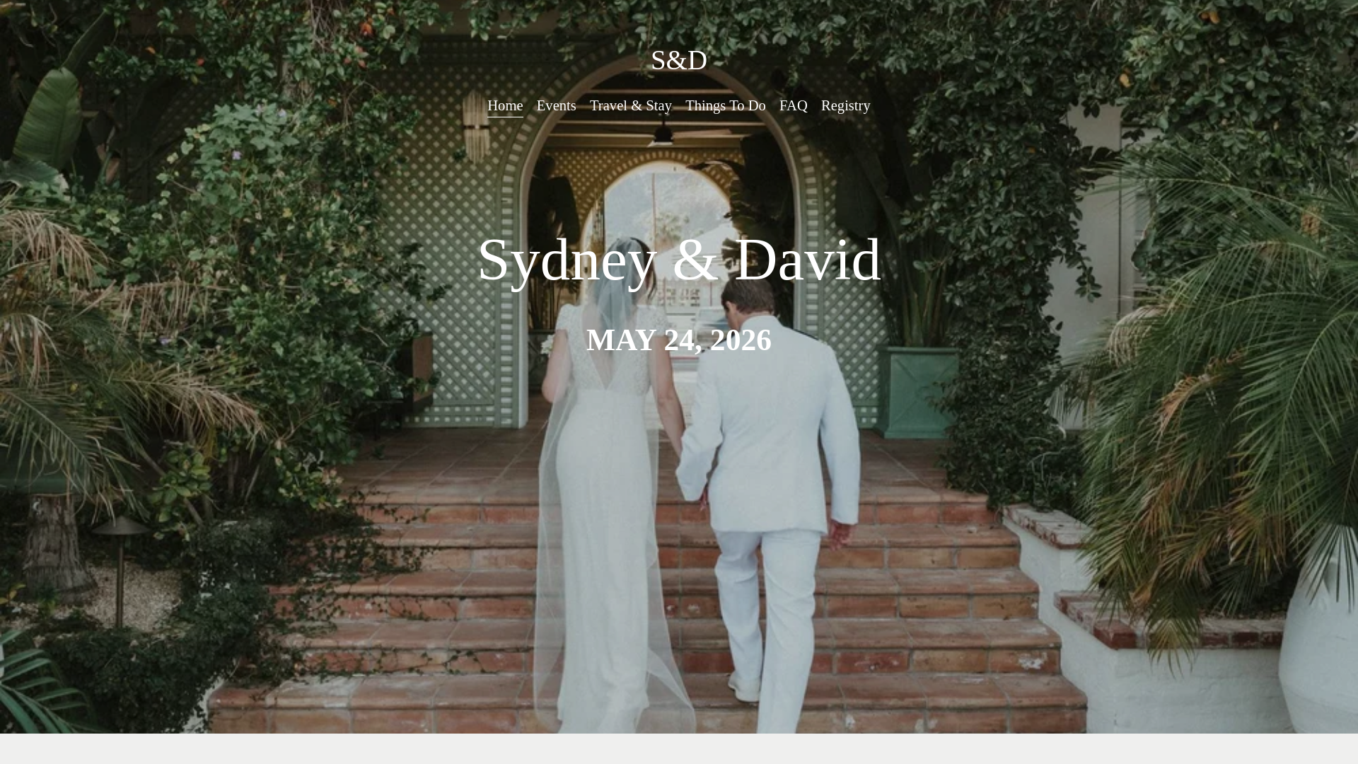 website screenshot of https://sydneyanddavidwedding.com/