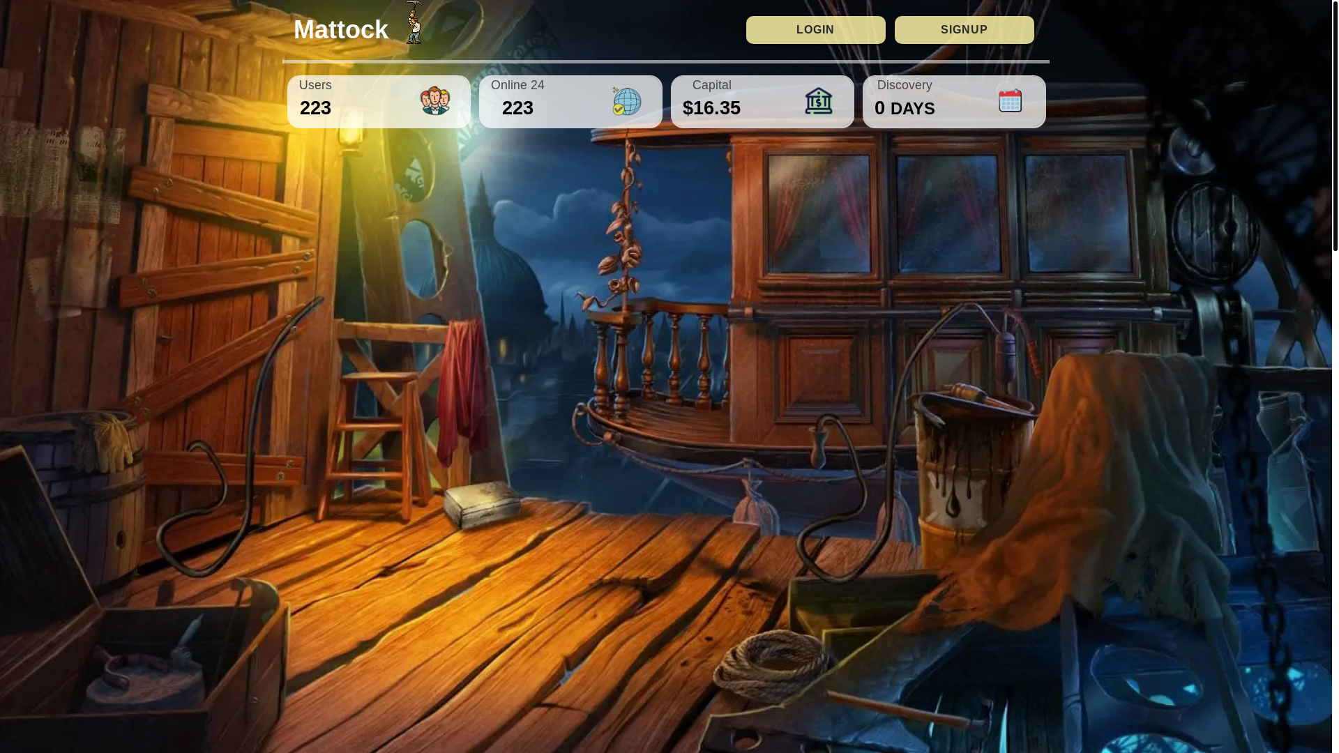 website screenshot of https://mattock.biz/