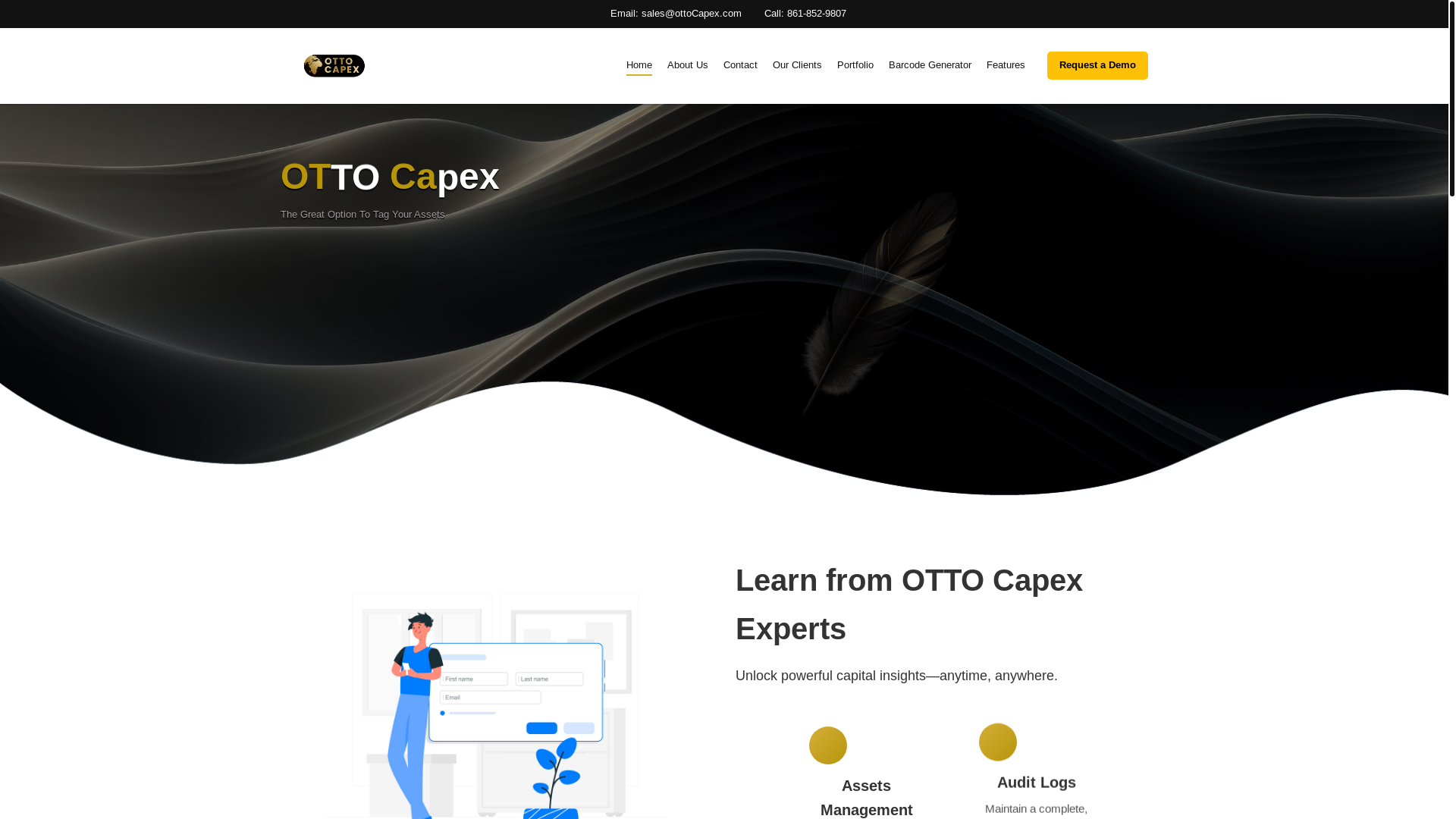 website screenshot of https://ottocapex.com/