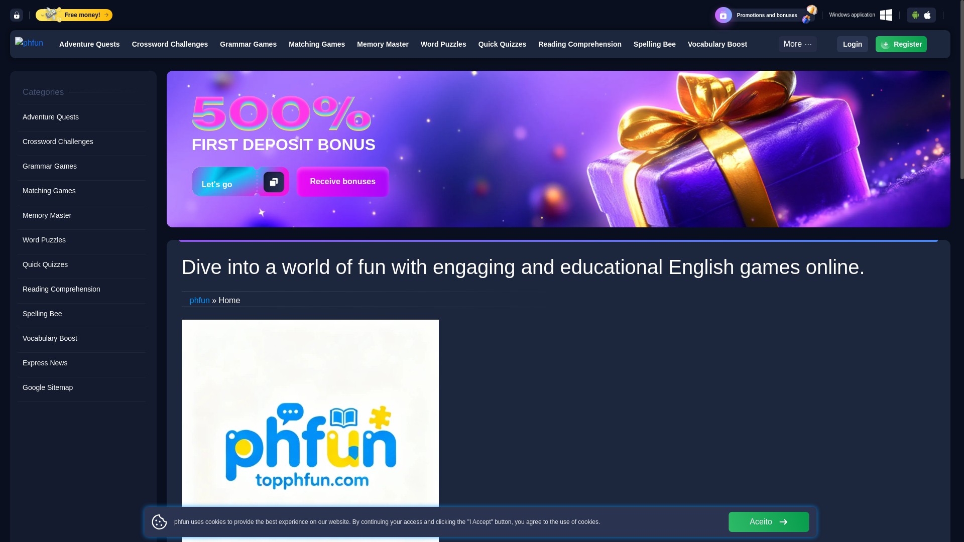 website screenshot of https://topphfun.com/