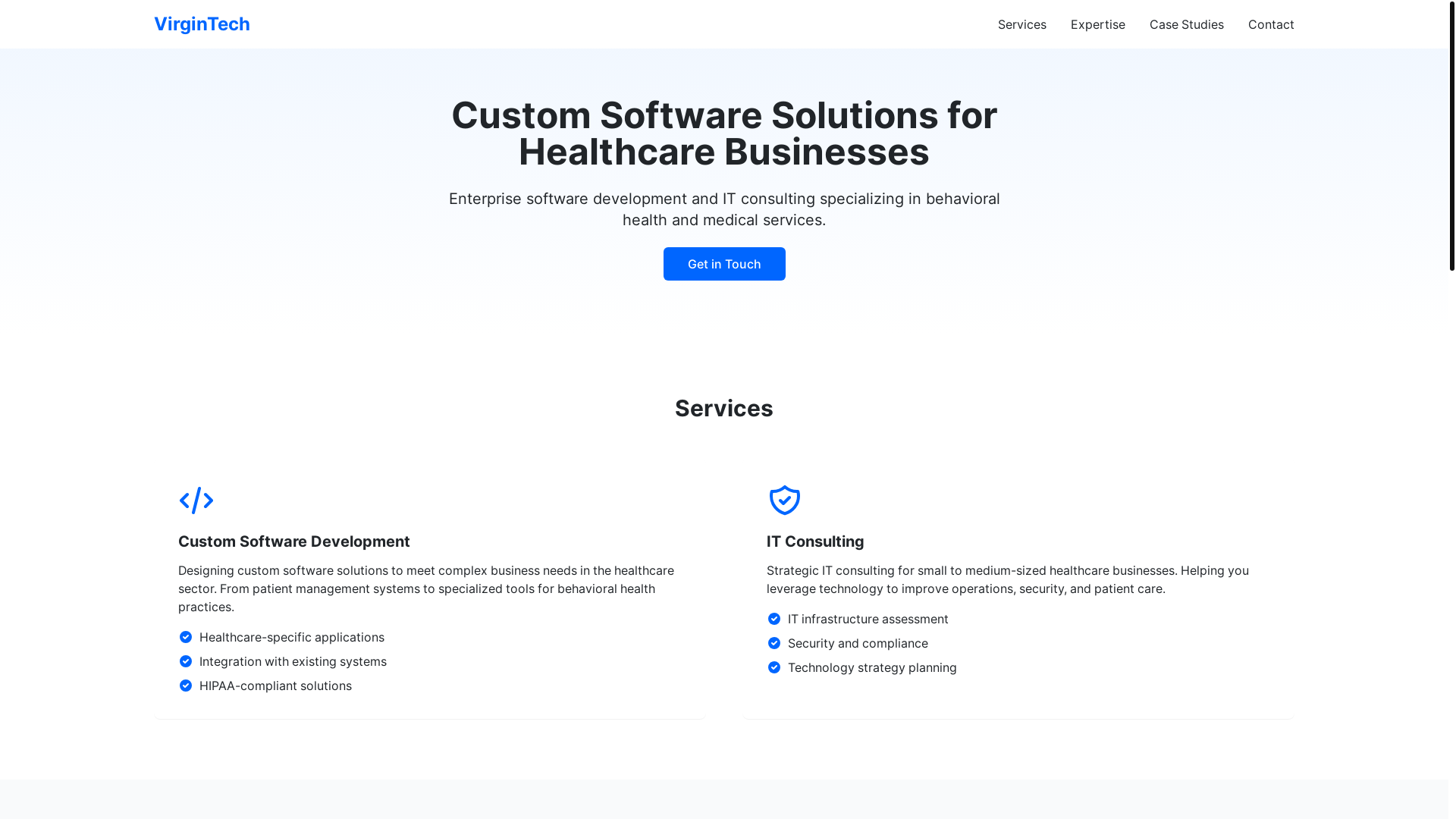 website screenshot of https://virgintech-4mt.pages.dev/