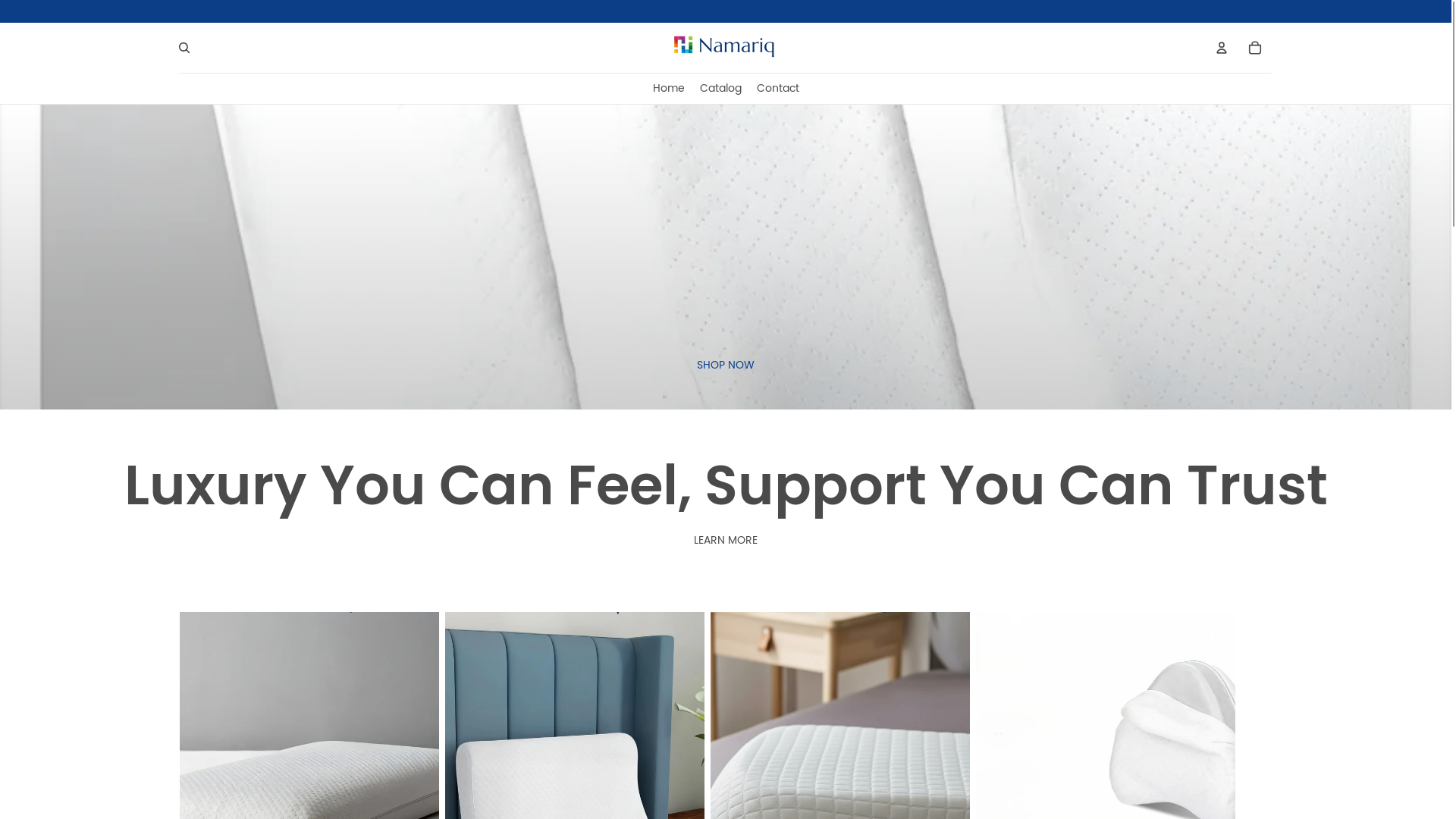 website screenshot of https://namariqstore.com/