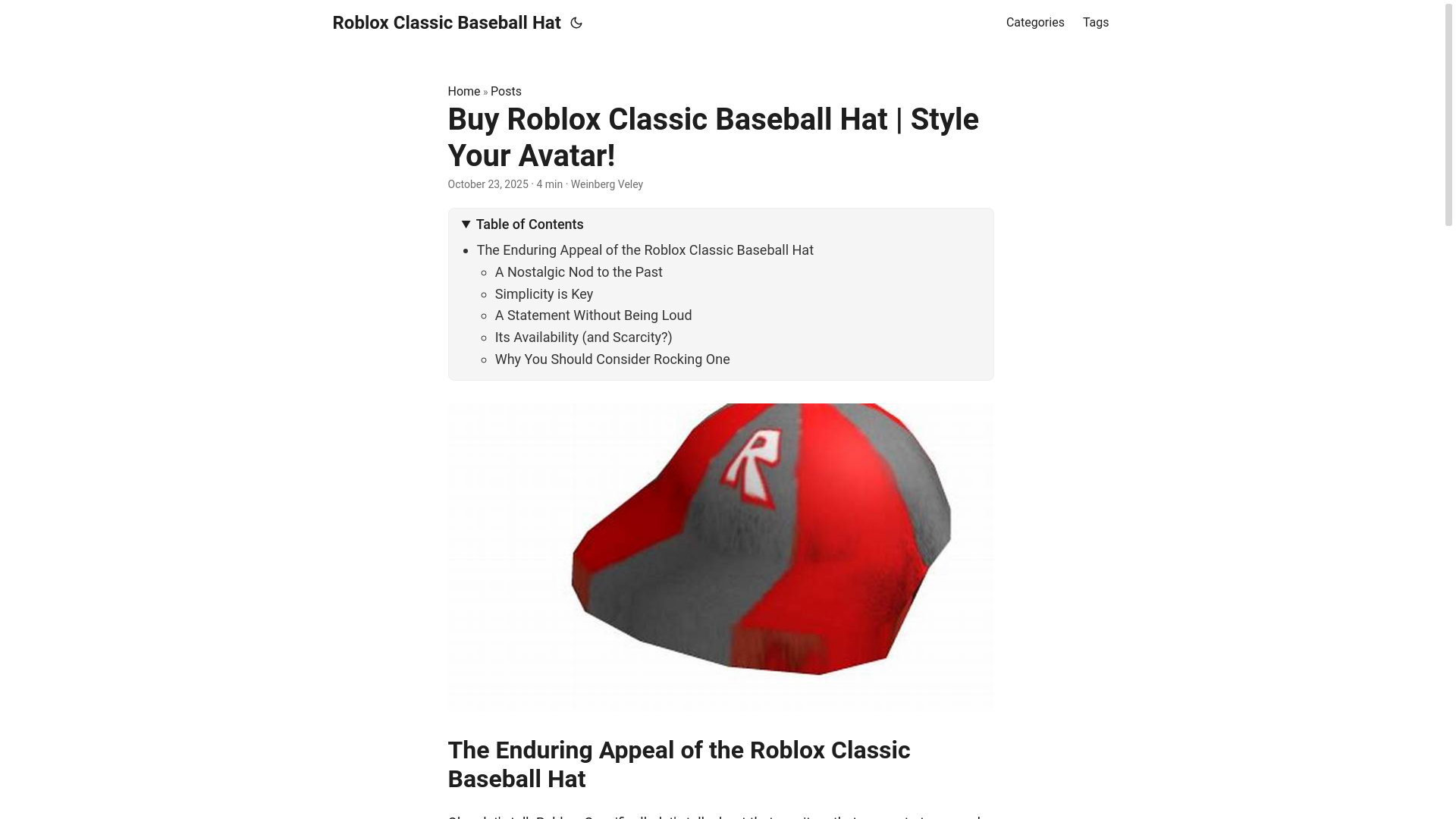 website screenshot of https://roblox-classic-baseball-hat.pages.dev/