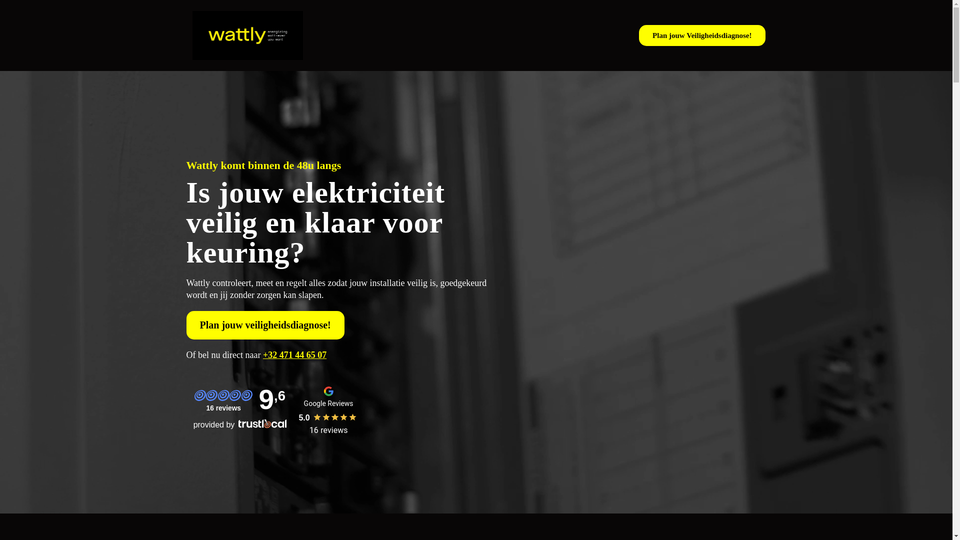 website screenshot of https://veiligeinstallatie.be/