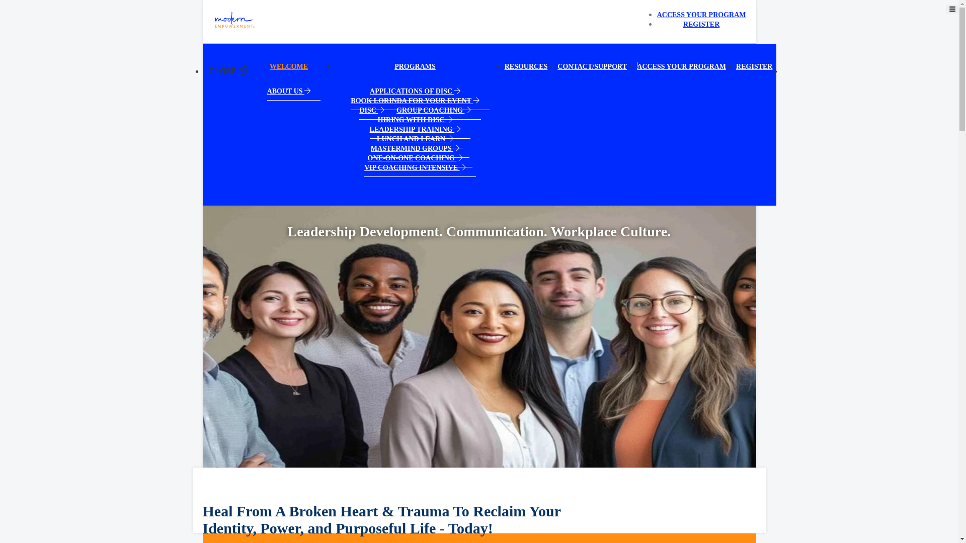 website screenshot of https://modernempowerment.net/