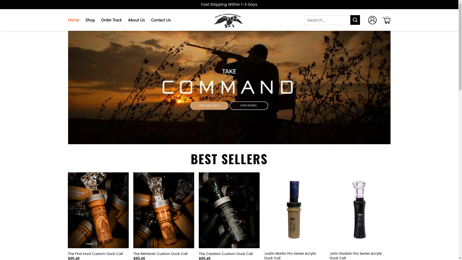 website screenshot of https://digitalduckcommander.shop/
