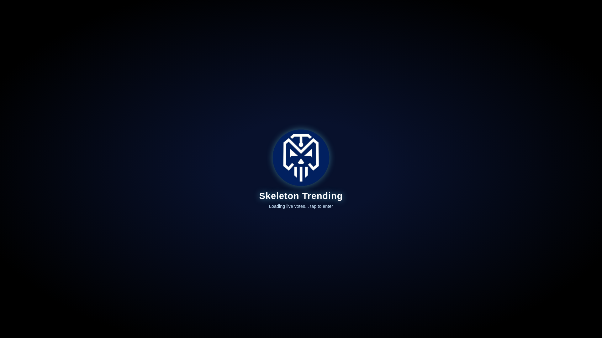 website screenshot of https://skeletonvoting.xyz/