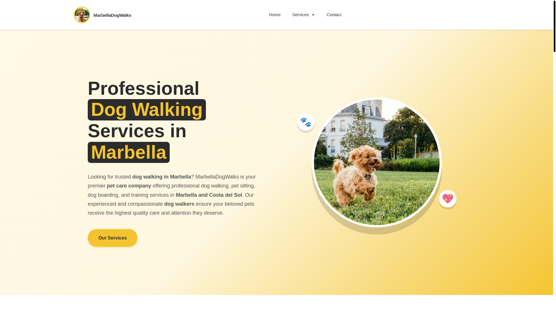 website screenshot of https://dogwalkingmarbella2-com.pages.dev/
