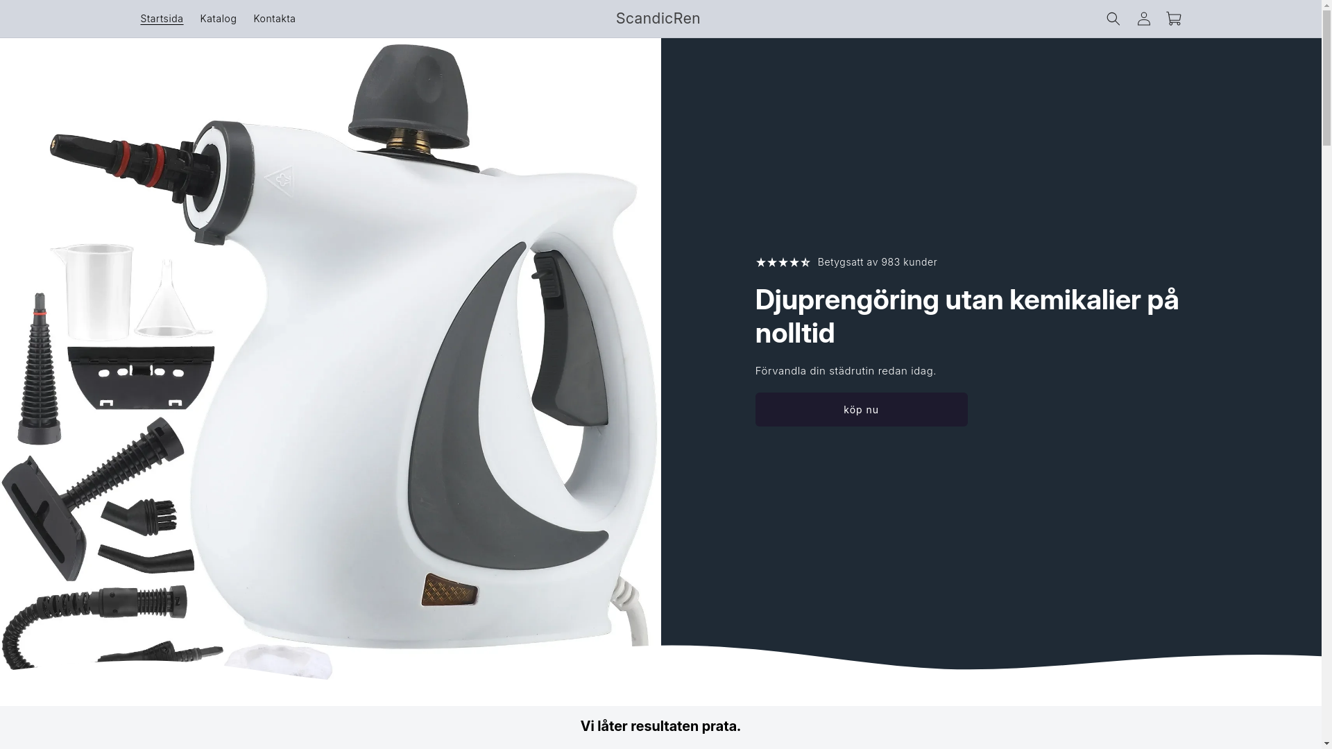 website screenshot of https://scandicren.se/