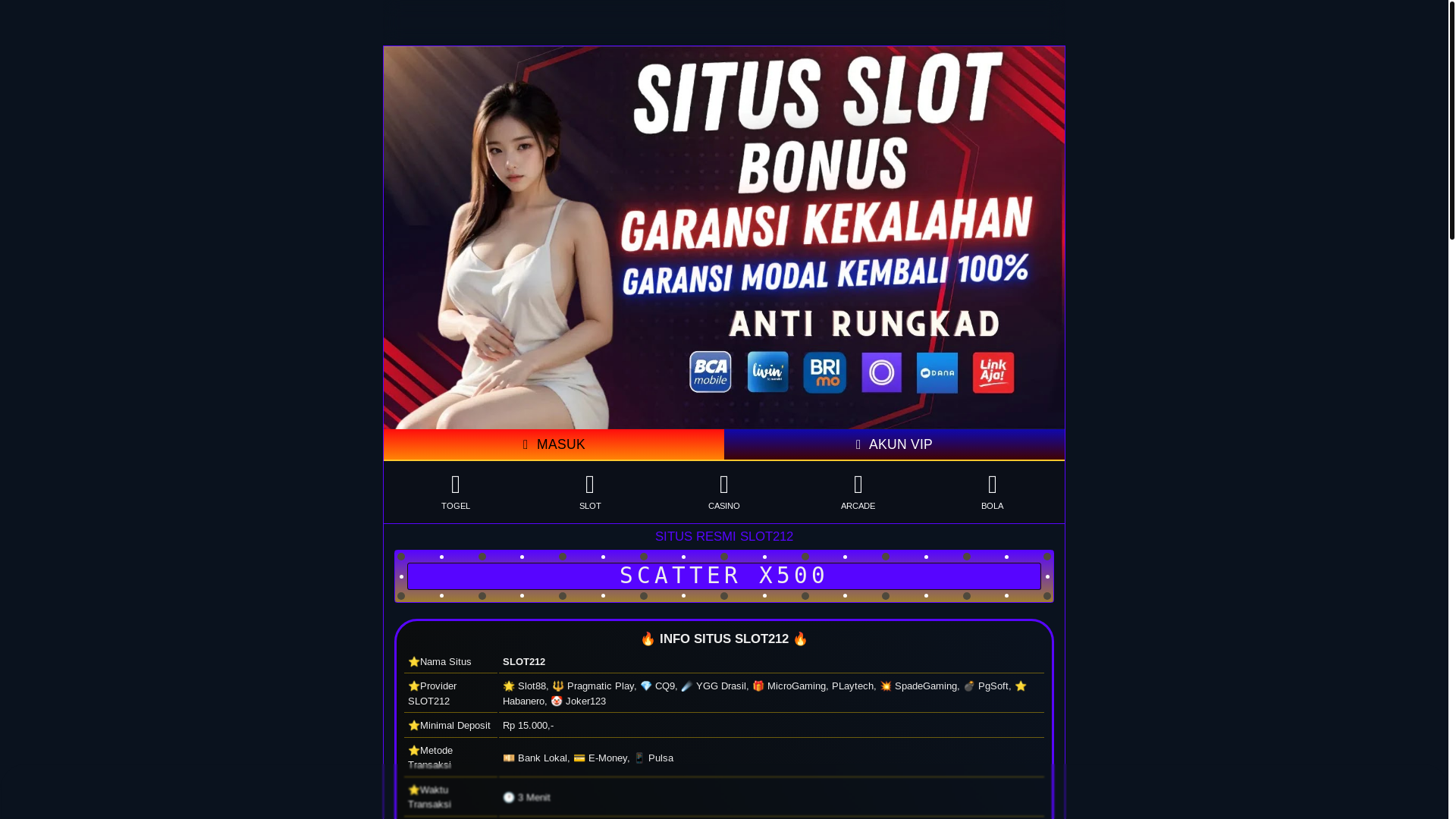 website screenshot of https://slot212-b6j.pages.dev/