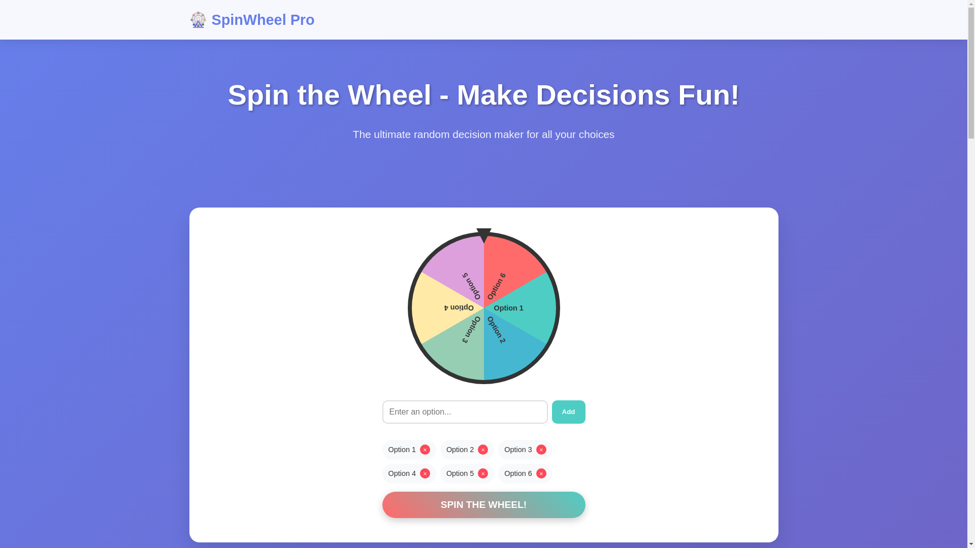 website screenshot of https://spinthewheelrandom.pages.dev/