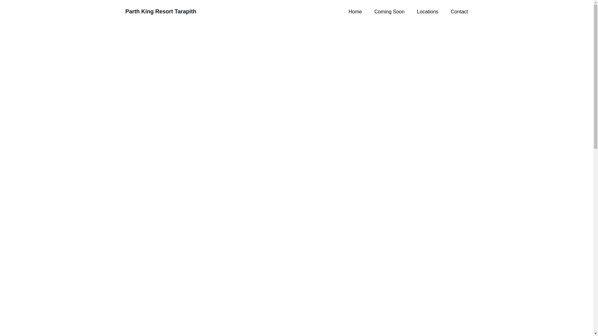 website screenshot of https://parthkingresort.com/