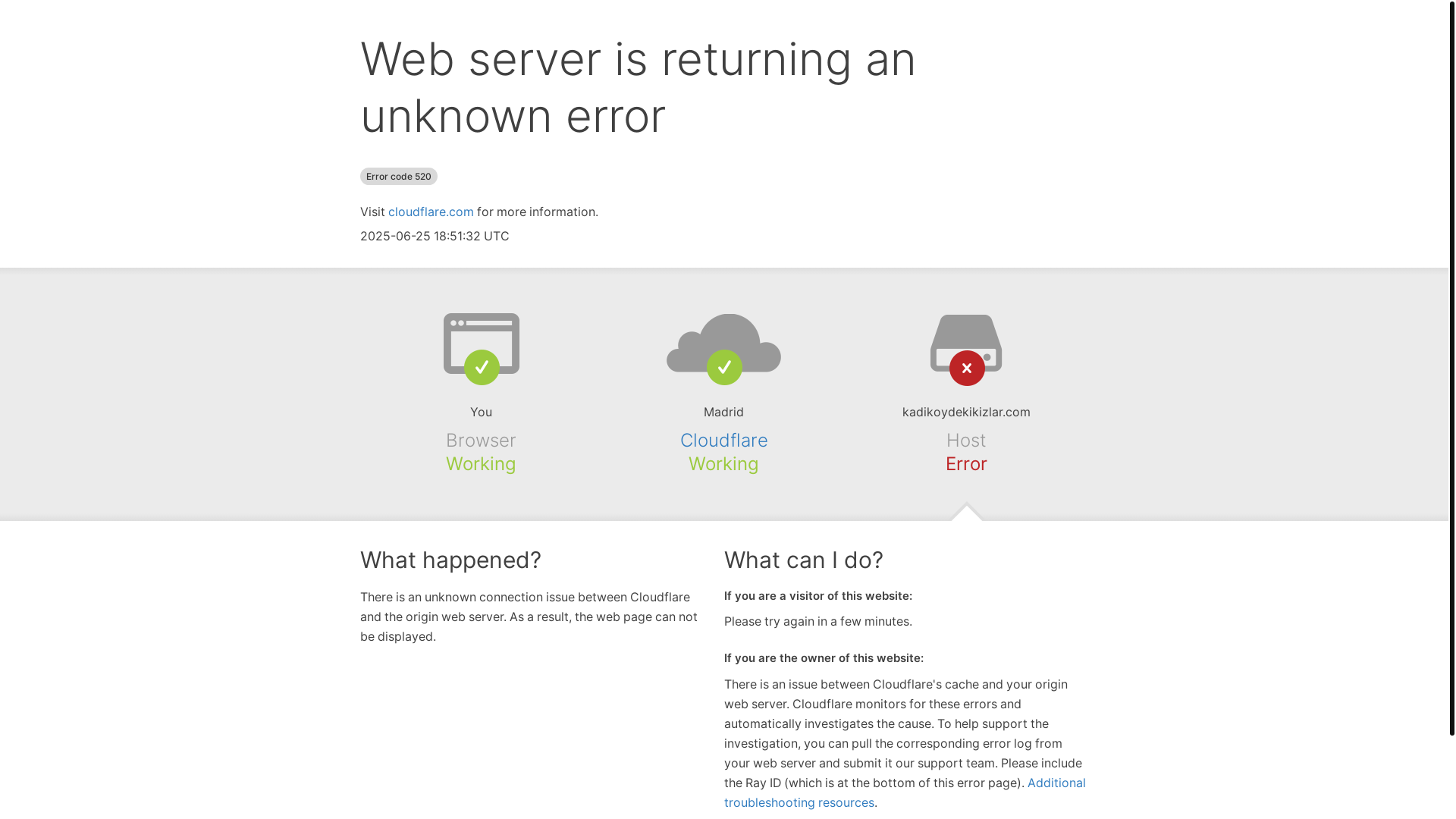 website screenshot of https://kadikoydekikizlar.com/