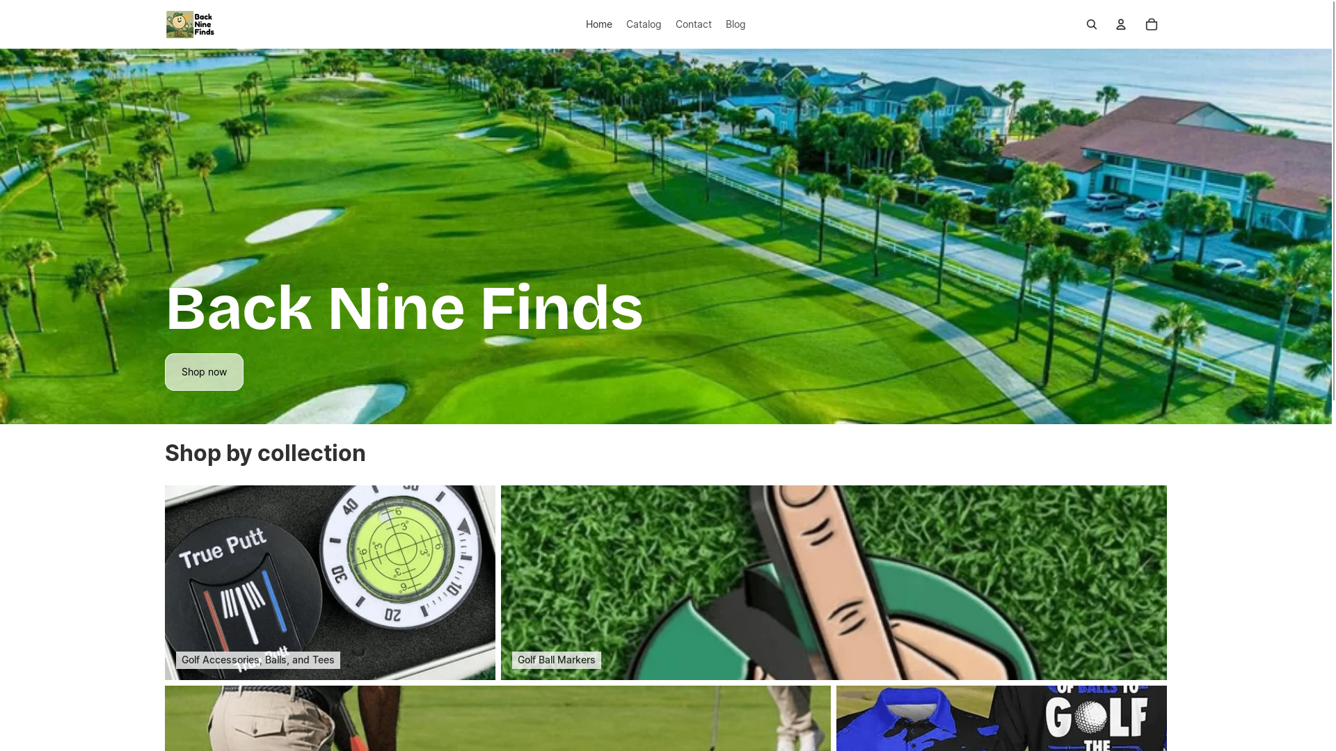 website screenshot of https://backninefinds.com/
