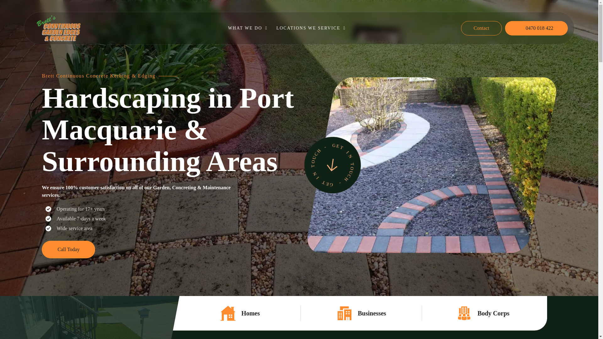 website screenshot of https://brettsconcreteedging.com.au/