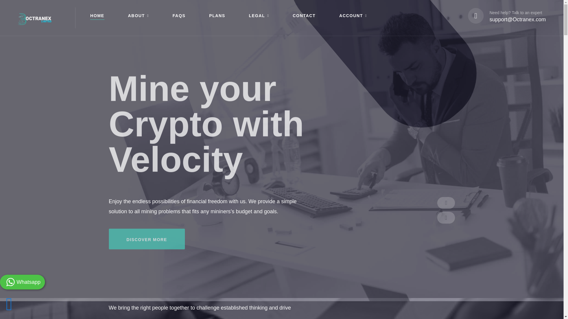 website screenshot of https://octranex.live/