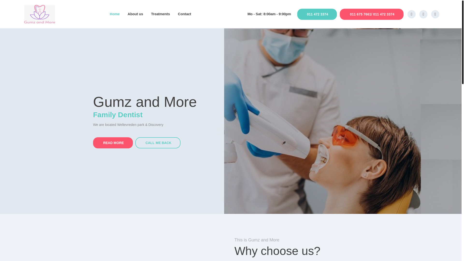 website screenshot of https://gumzandmore-site.pages.dev/