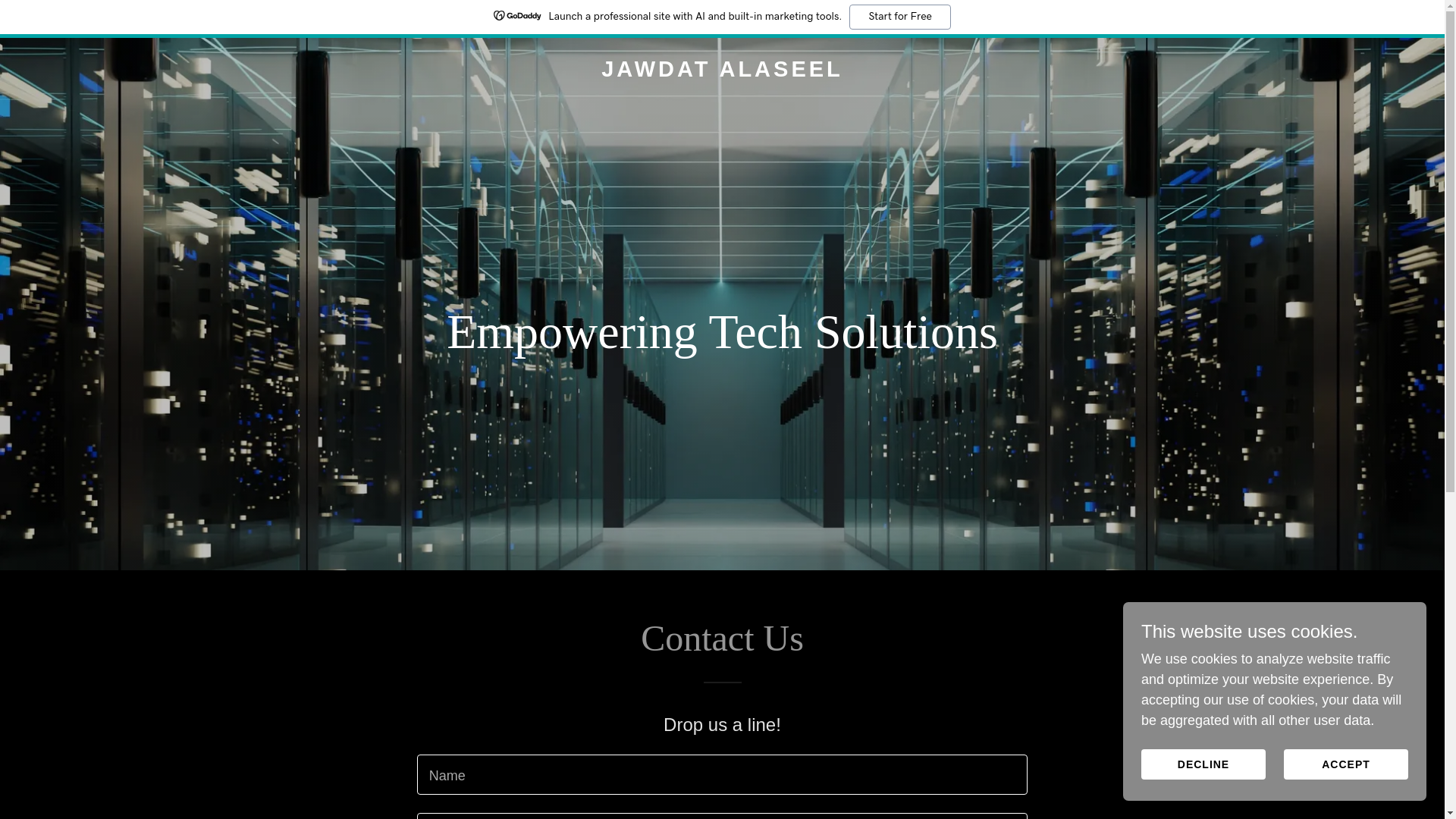 website screenshot of https://jawdat-alaseel.com/
