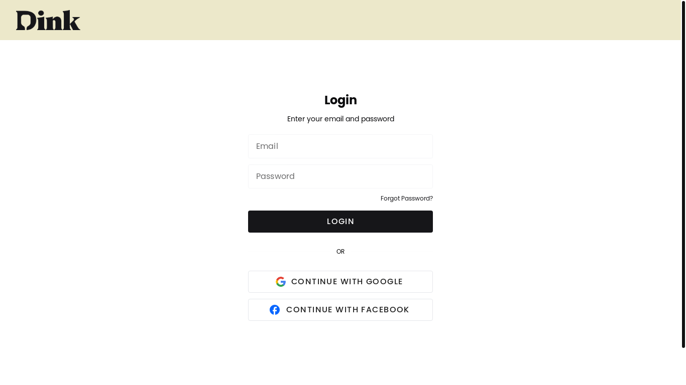 website screenshot of https://dink-seller-dashboard.pages.dev/