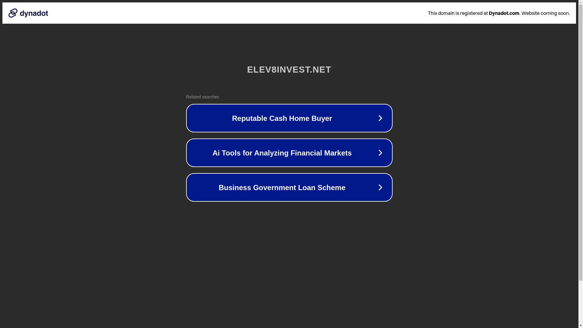 website screenshot of https://elev8invest.net/