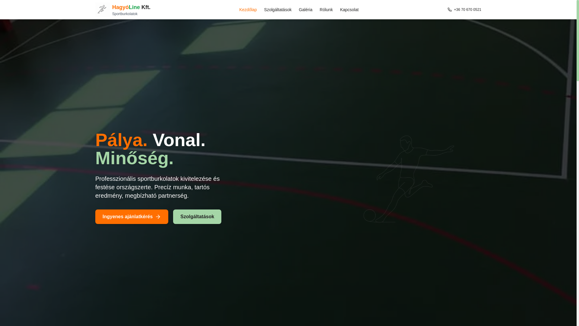 website screenshot of https://hagyoline.hu/