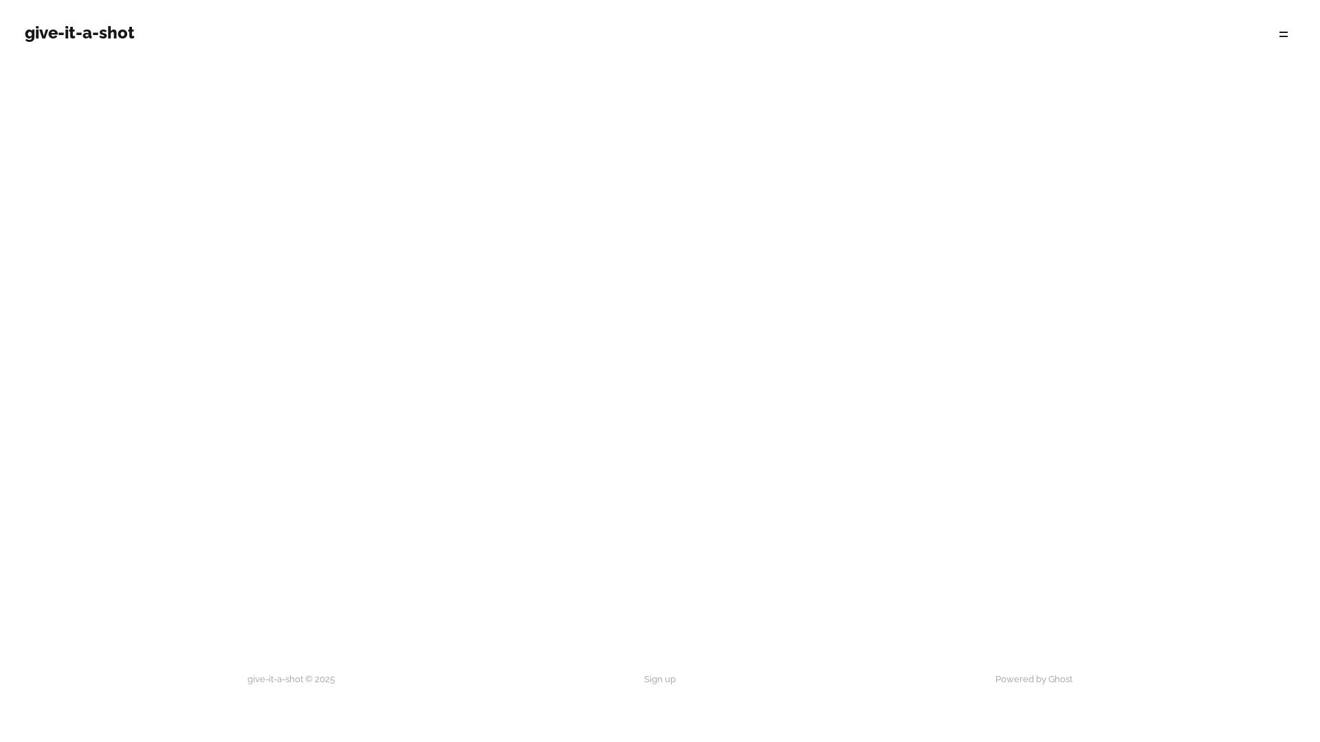 website screenshot of https://give-it-a-shot.site/