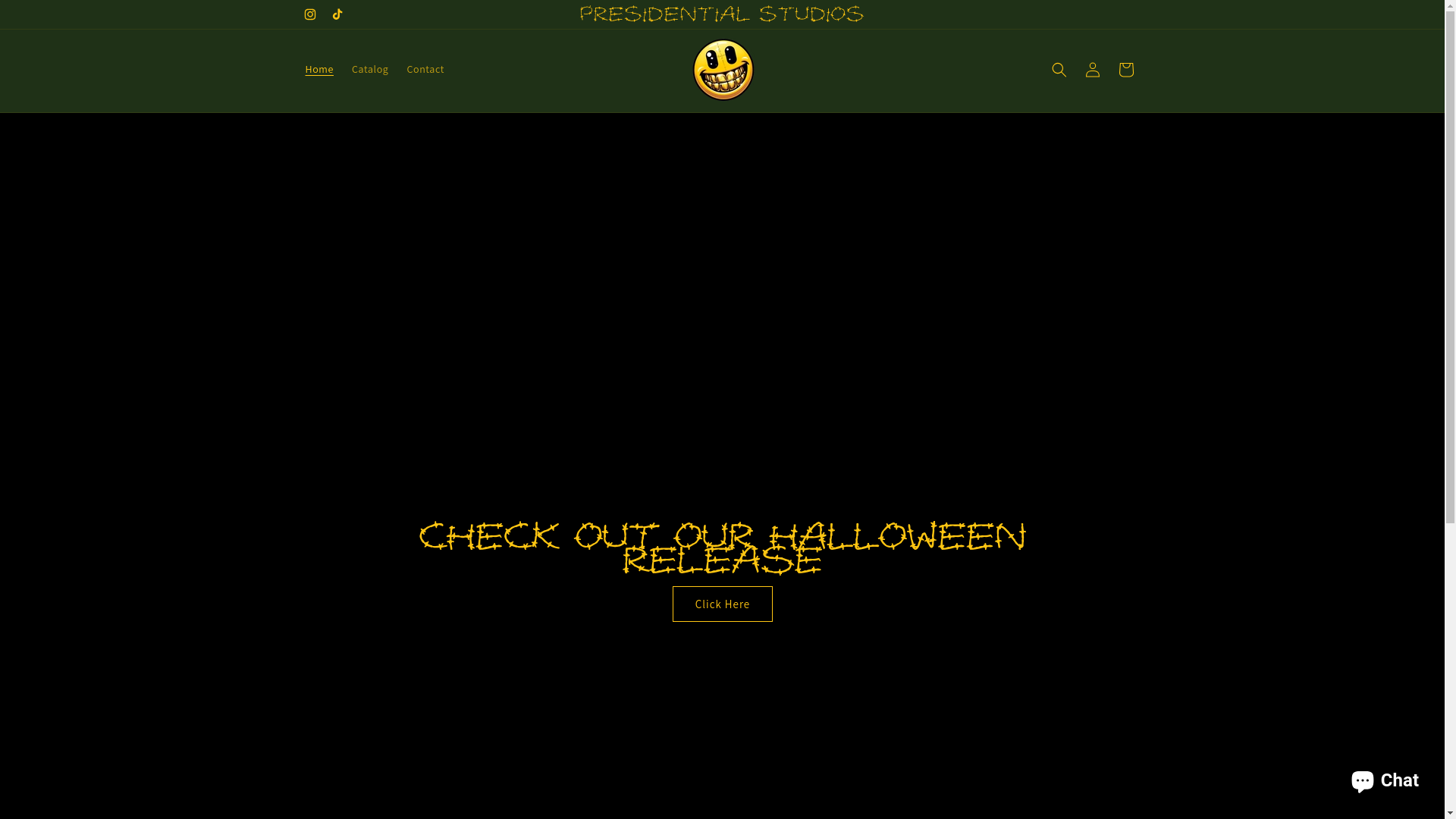 website screenshot of https://presidential-studios.com/