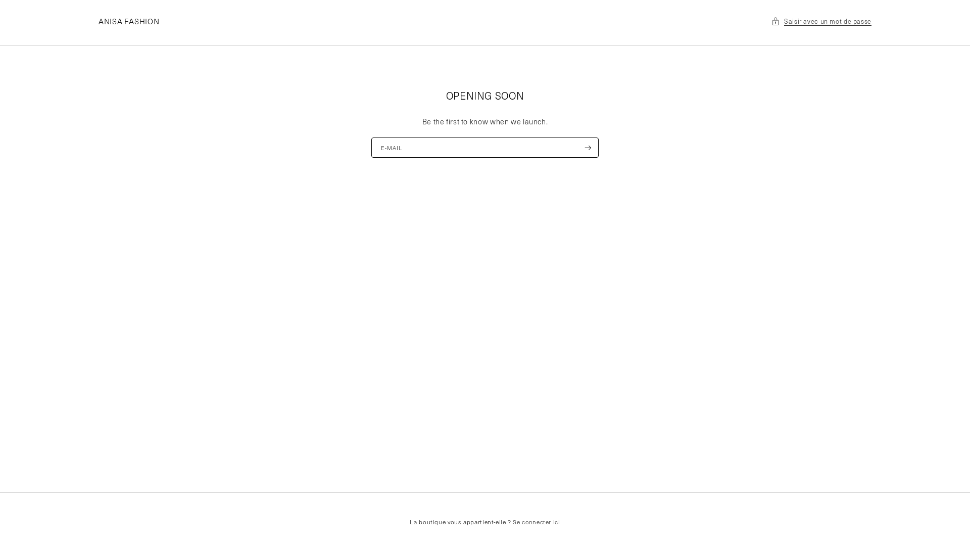 website screenshot of https://anisa-fashion.com/