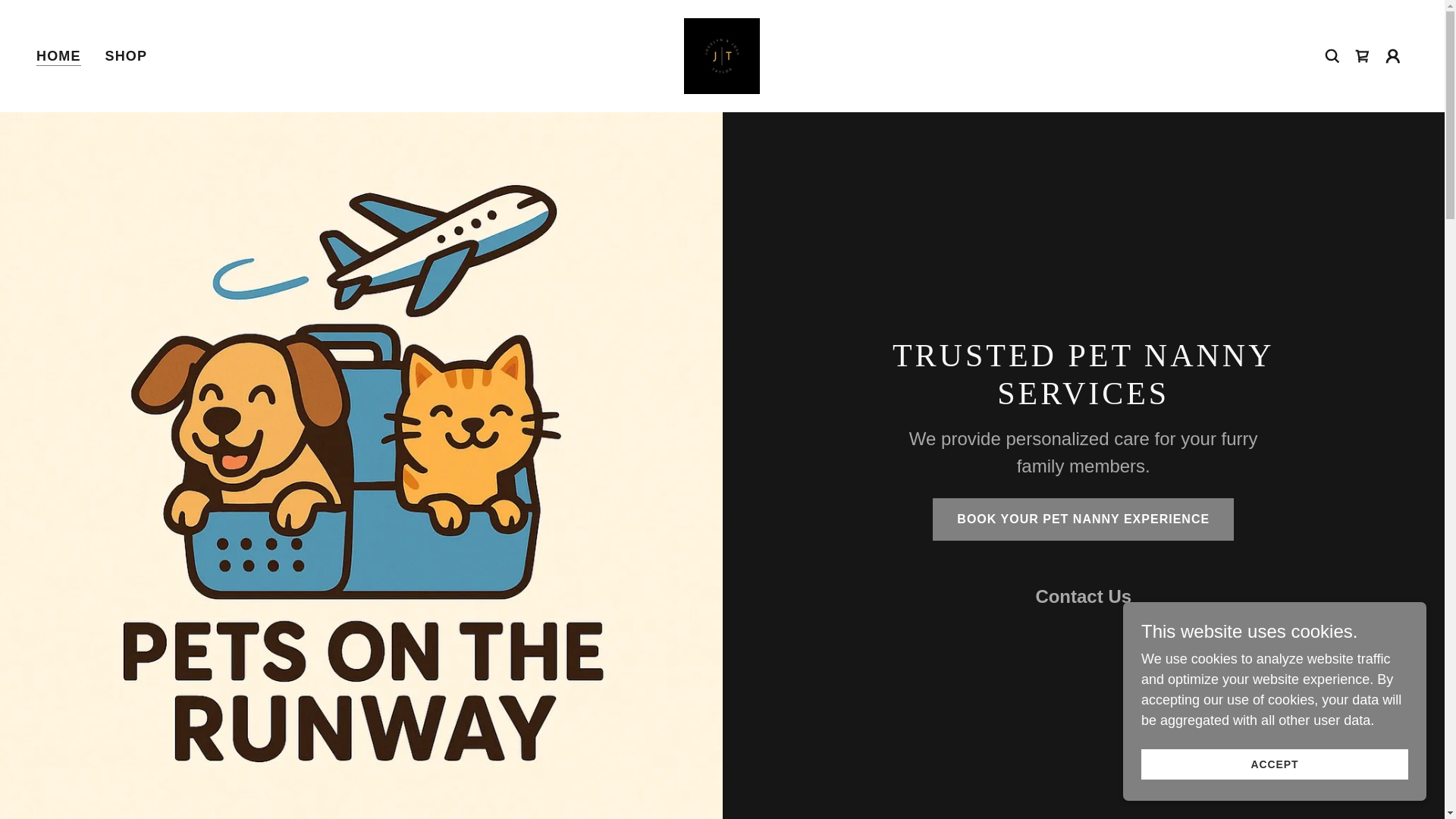 website screenshot of https://petsontherunway.co/