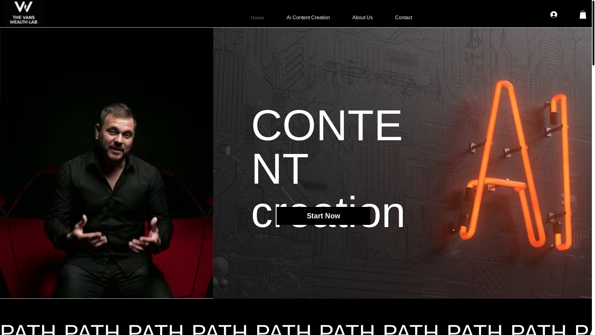 website screenshot of https://vanswealthlab.com/
