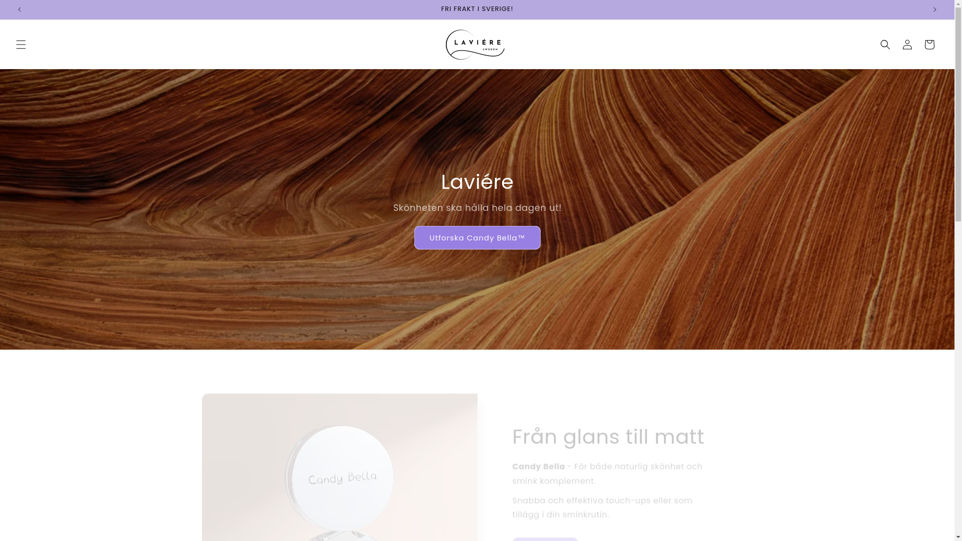 website screenshot of https://laviere.se/