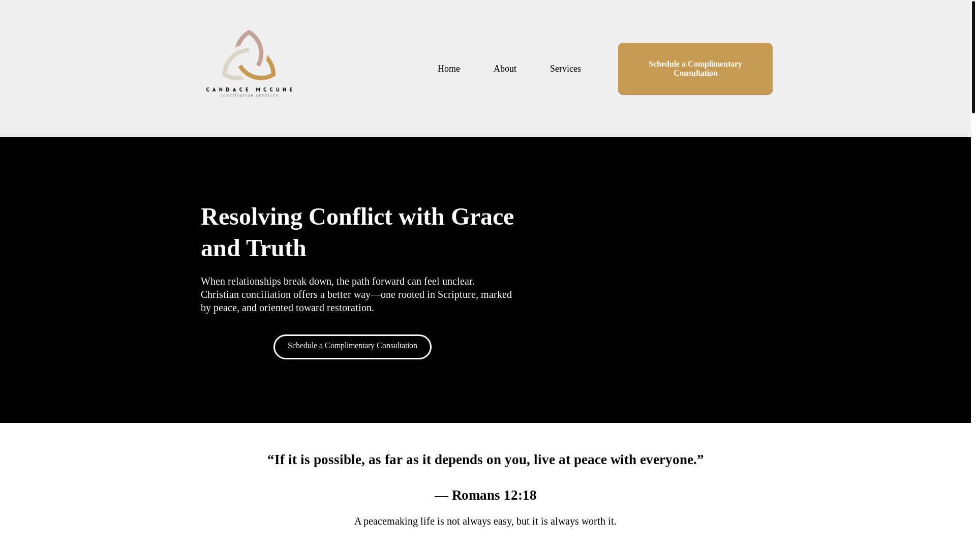 website screenshot of https://candymccunerelationalwisdom.com/