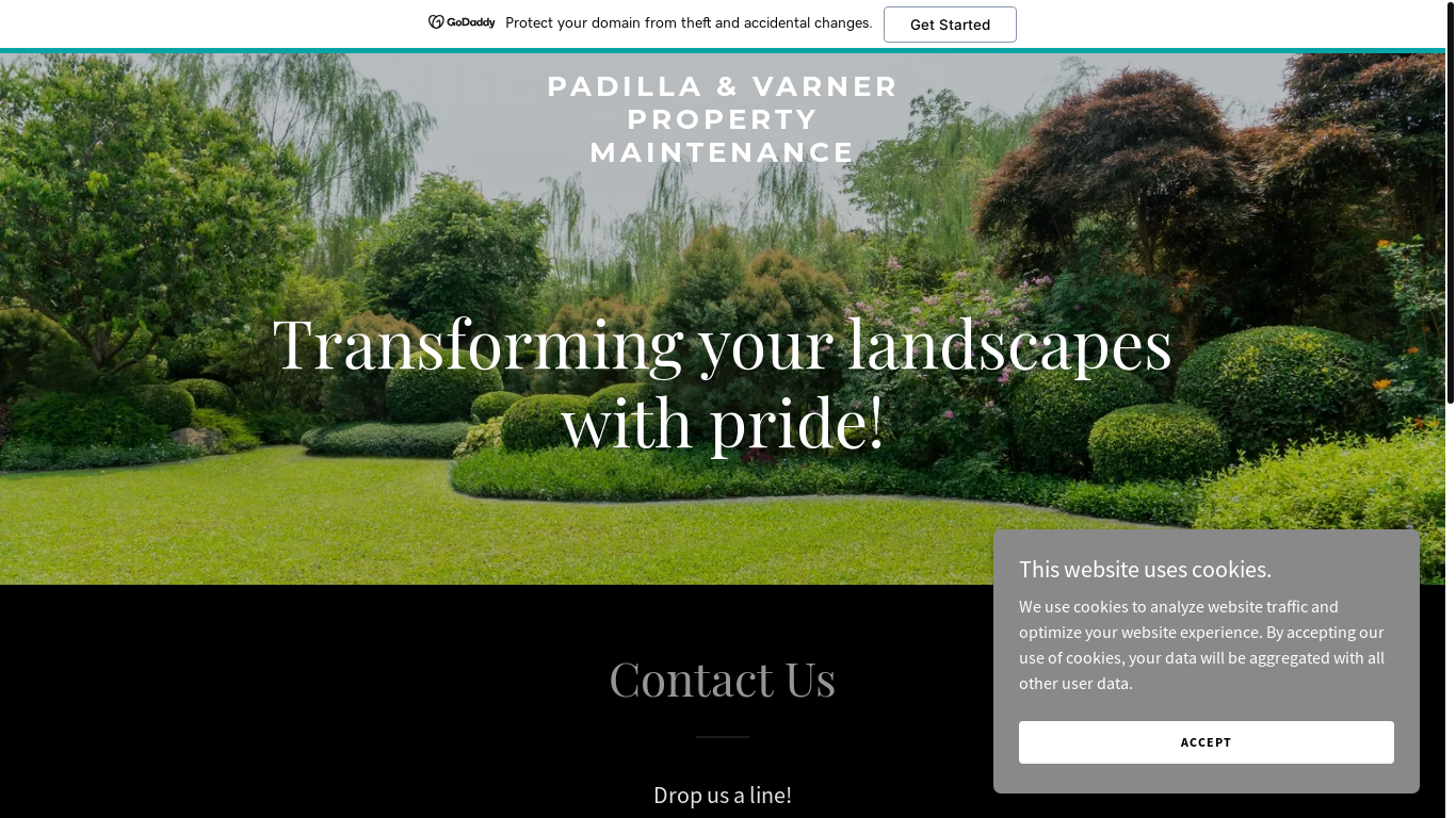 website screenshot of https://padillavarnerpm.com/