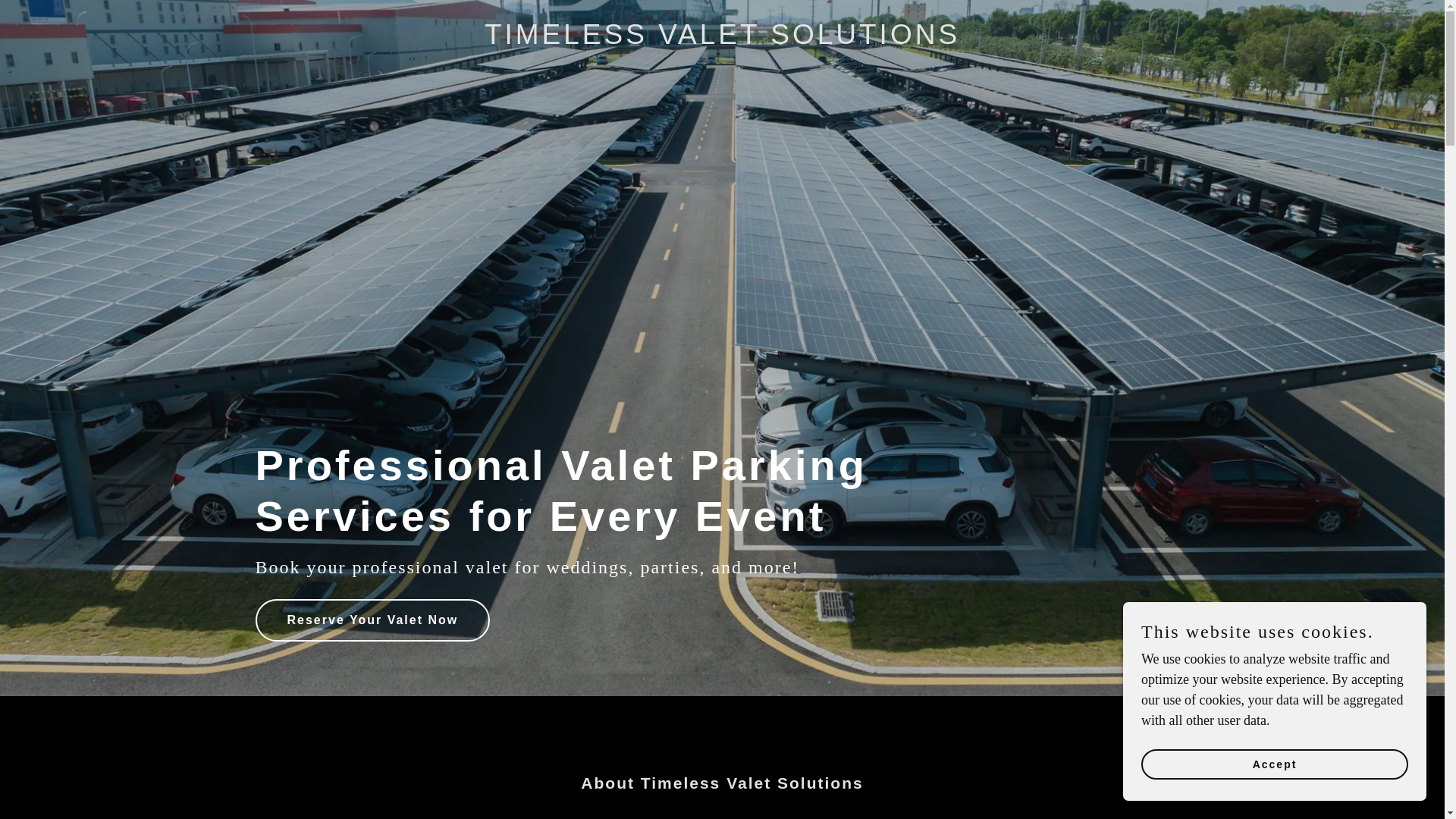 website screenshot of https://timelessvaletsolutions.com/