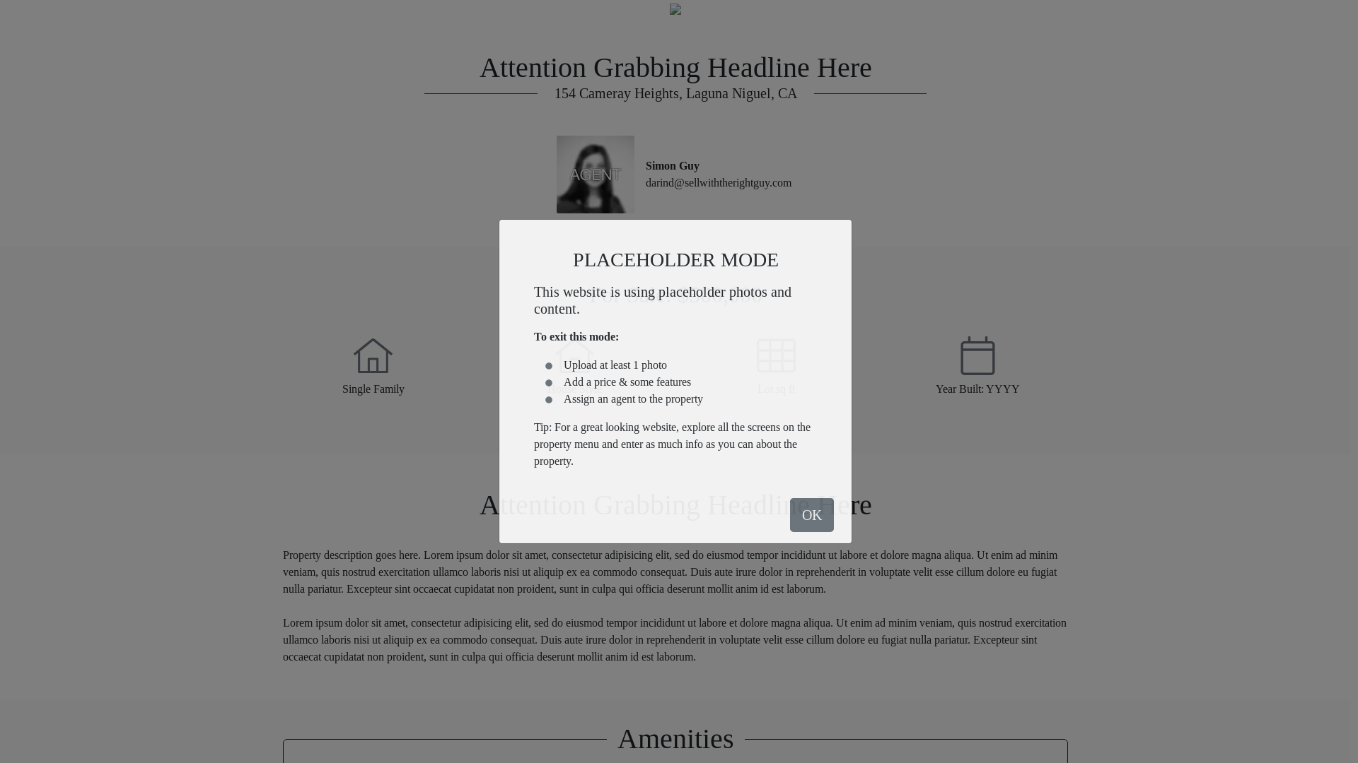 website screenshot of https://154cameray.com/
