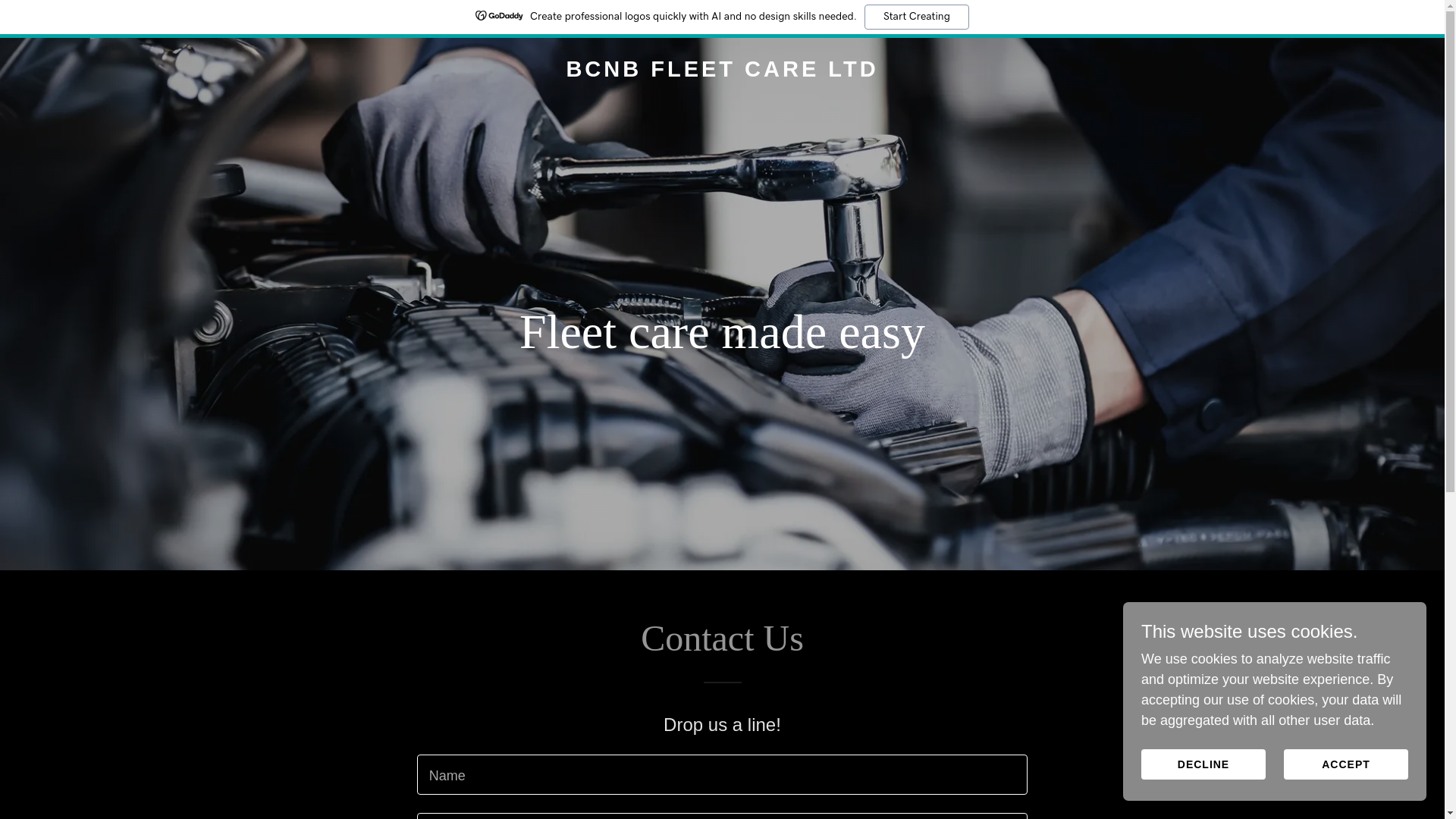 website screenshot of https://bcnbfleetcare.co.uk/