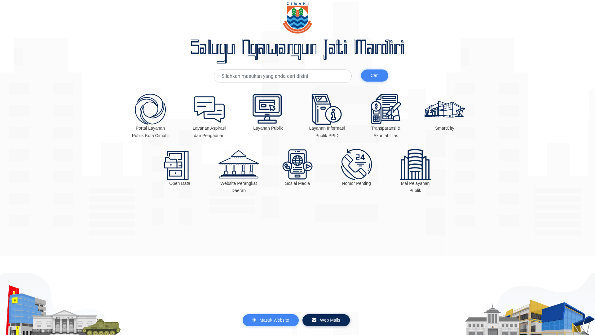 website screenshot of https://cimahikota.go.id/