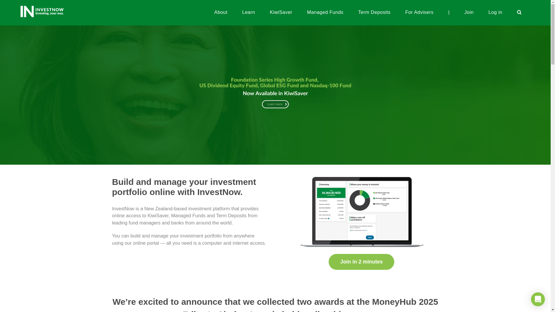 website screenshot of https://nzinvest.me/