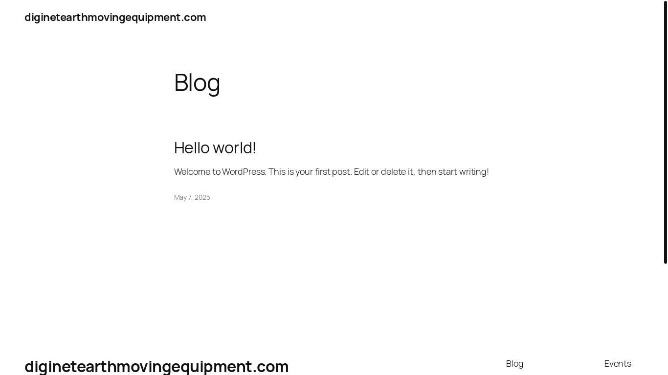 website screenshot of https://diginetearthmovingequipment.com/