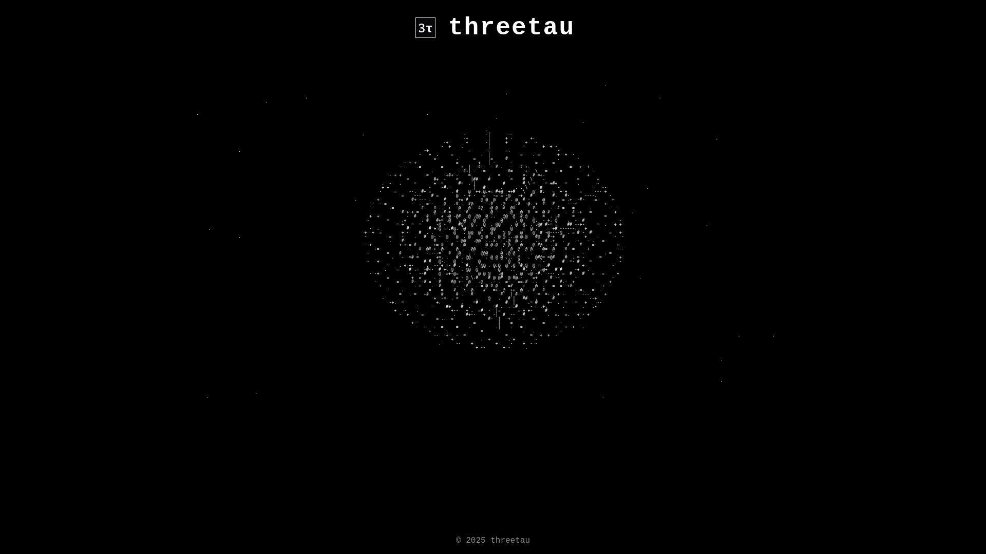 website screenshot of https://threetau-site.pages.dev/