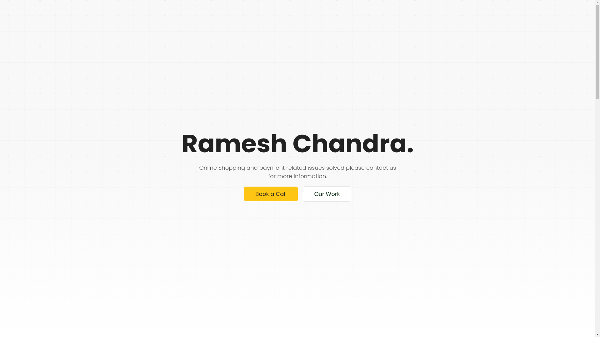 website screenshot of https://rameshrashila.com/