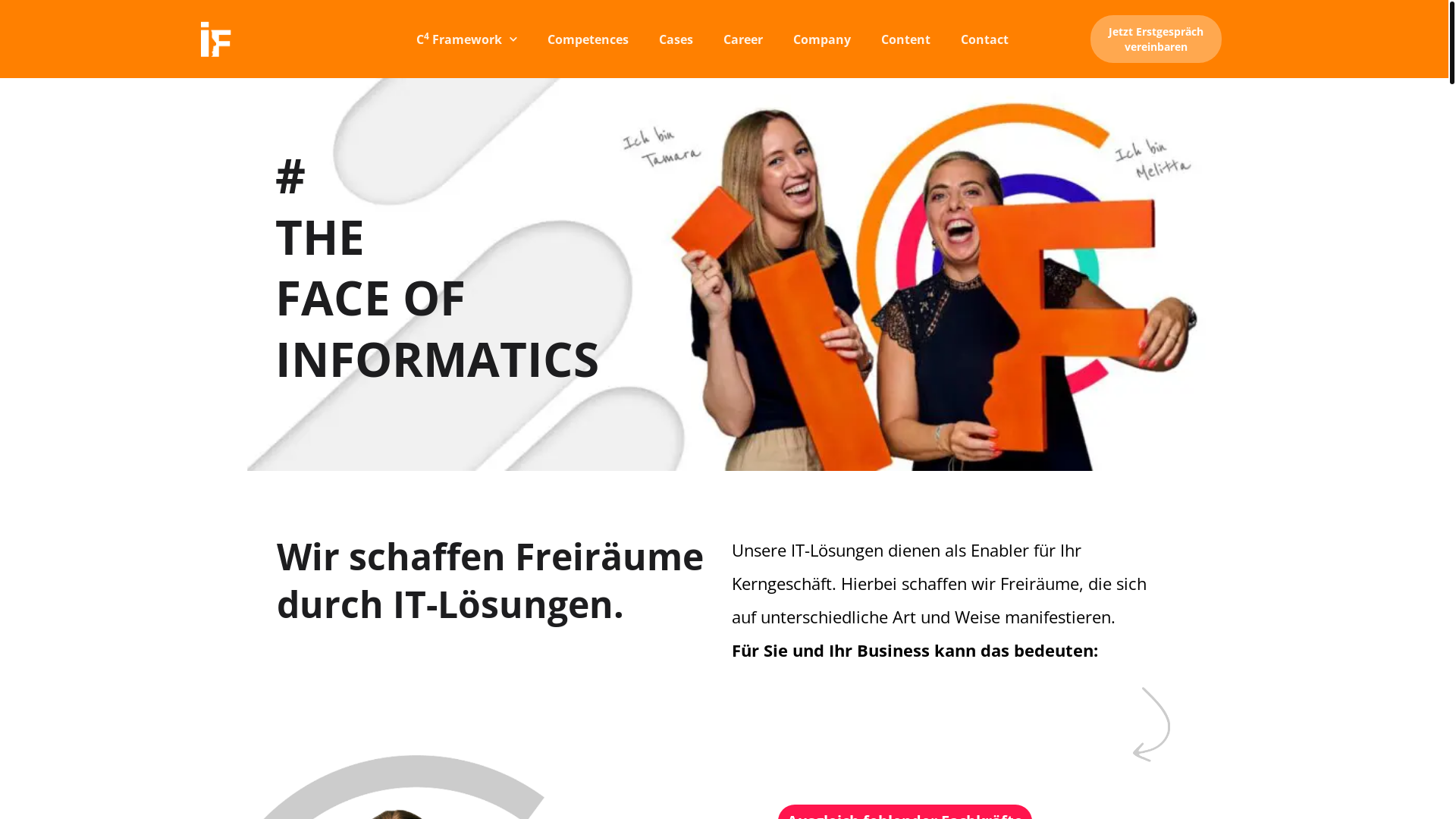 website screenshot of https://interface-strategy.de/