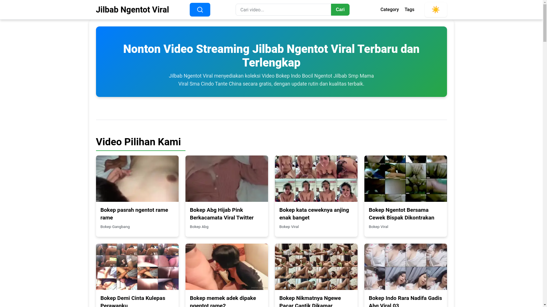 website screenshot of https://jilbabngentotviral.pages.dev/