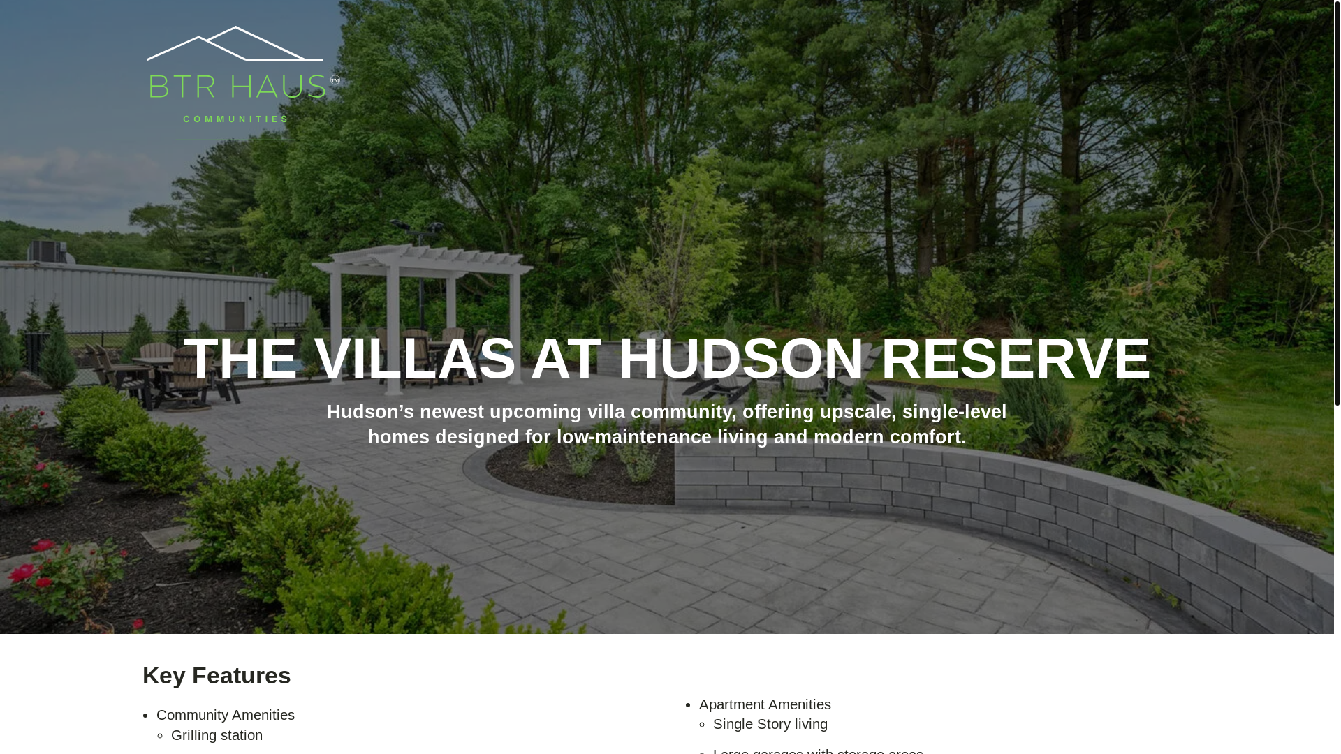 website screenshot of https://villasathudsonreserve.com/